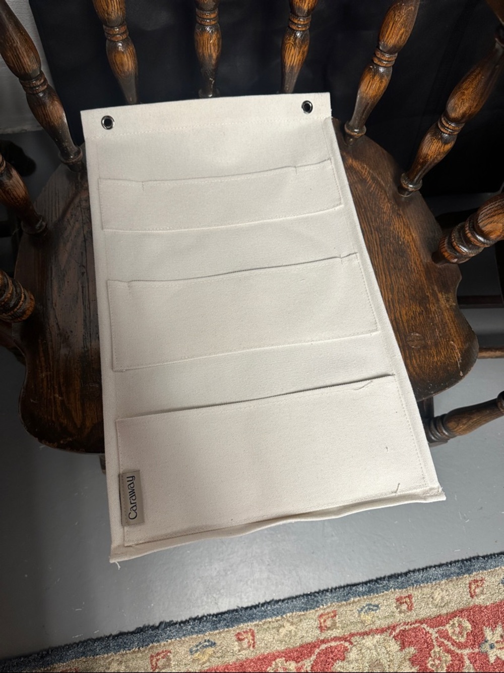 Canvas Hanging Storage Organizer - Cream